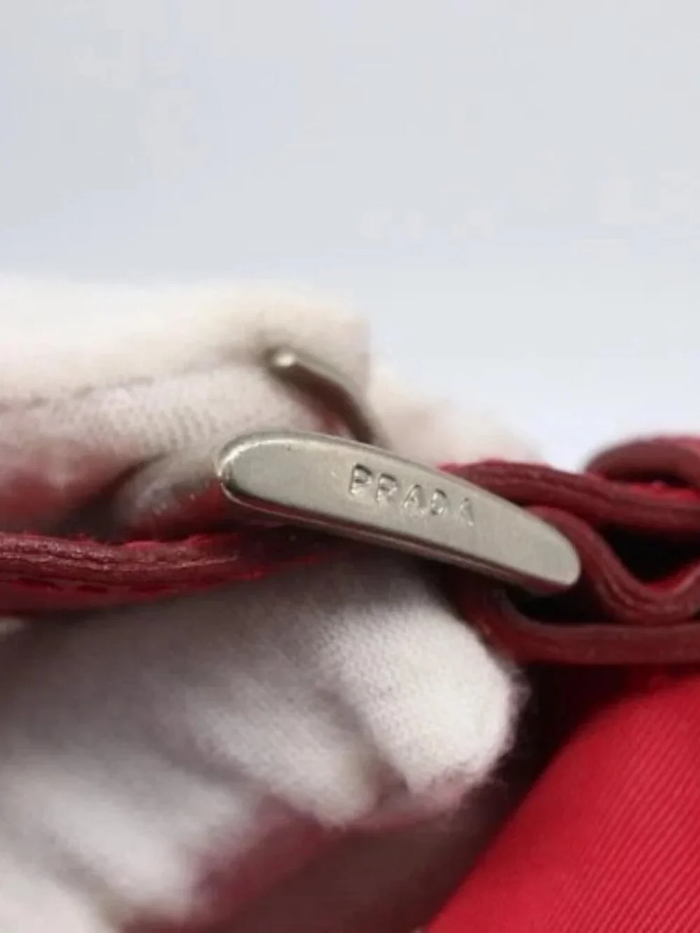 PRADA Backpack Nylon Pink Silver Auth 164369 - Picture 9 of 16